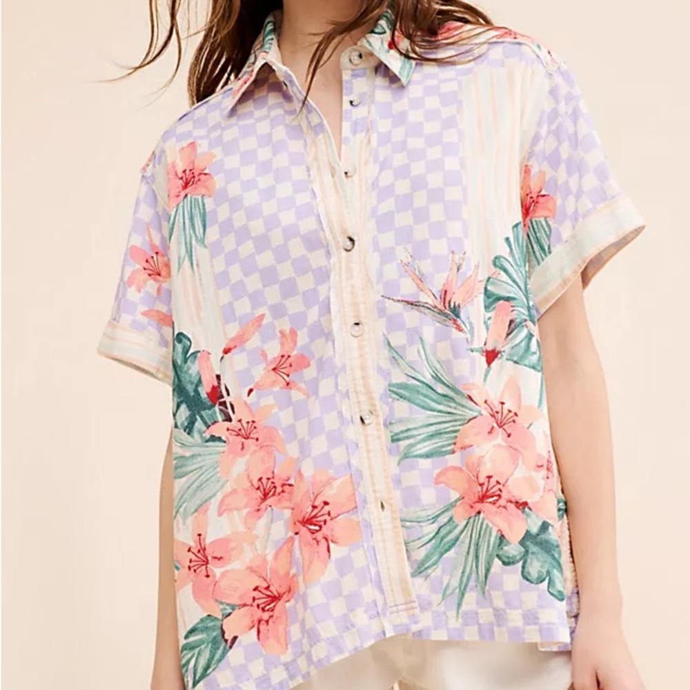 Free People Retro Tropics Shirt